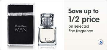 Save up to 1/2 price on selected fine fragrance